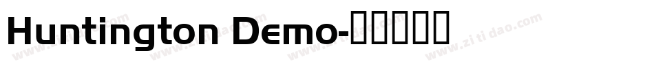 Huntington Demo字体转换